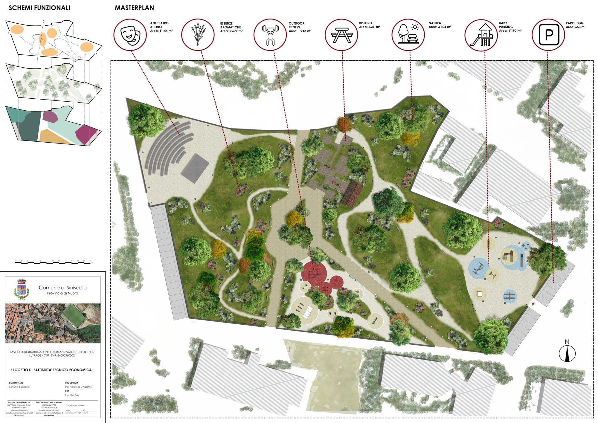 Parco urbano e percorso fitness in località Sos Lutraos — Siniscola — 1
