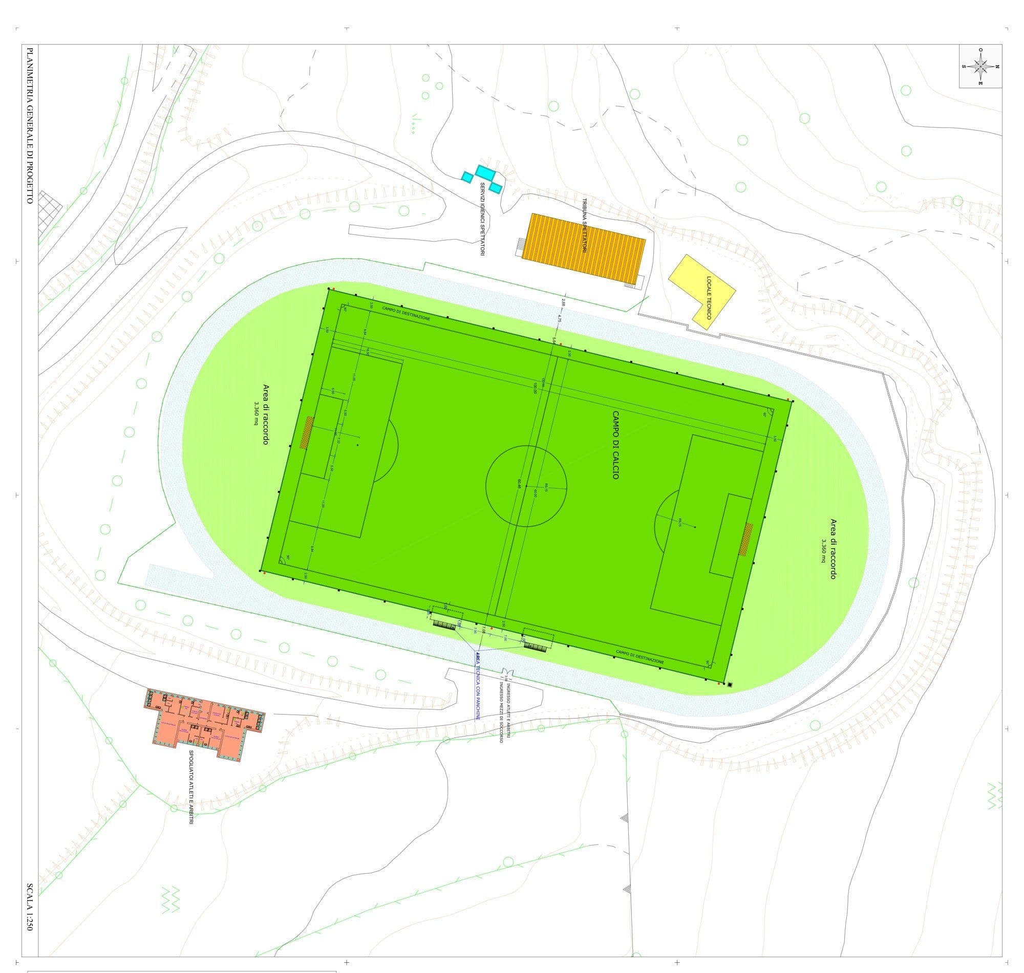 Adeguamento dell'illuminazione del campo sportivo comunale — Sorgono