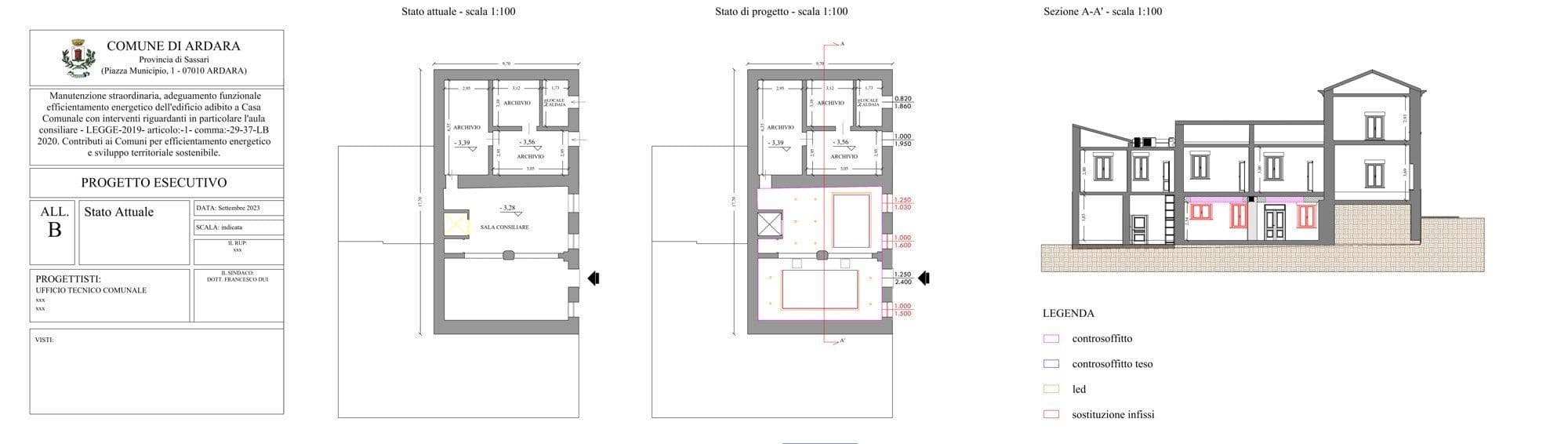 Efficientamento della Casa Comunale — Ardara — 1