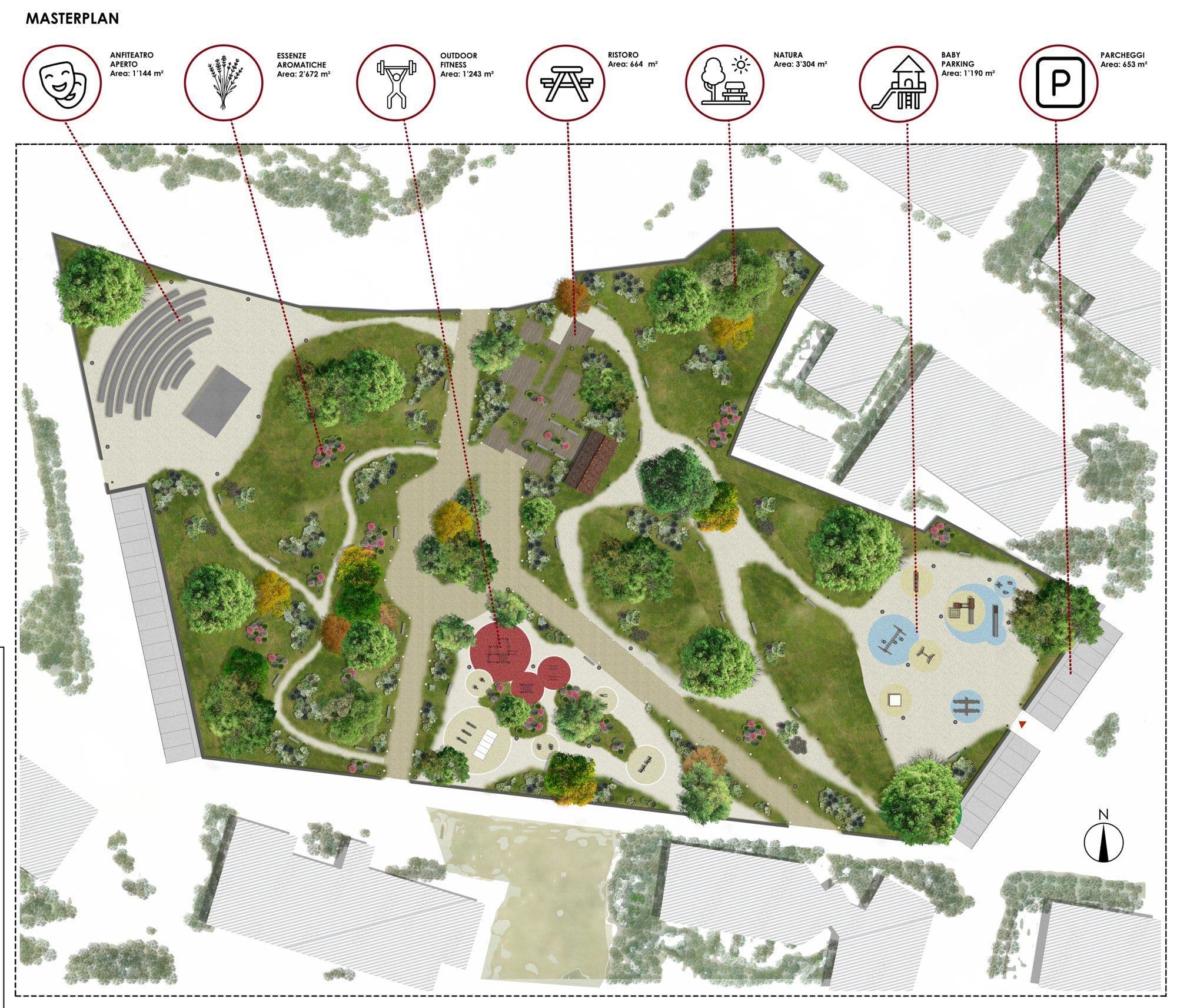 Parco urbano e percorso fitness in località Sos Lutraos — Siniscola